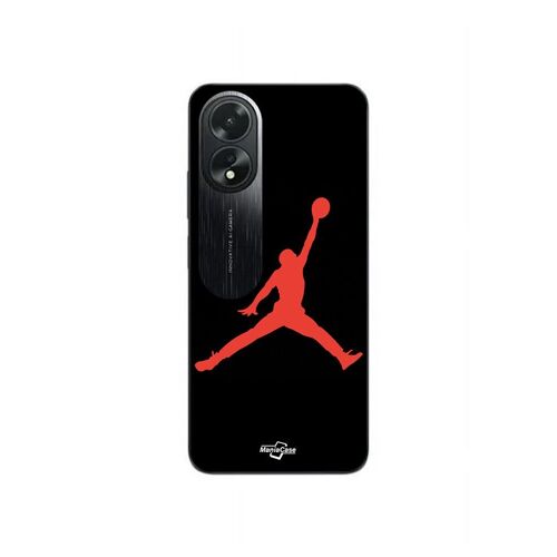 Coque Oppo A38 Jordan Logo 23 Nike Basketball Couleur Rouge