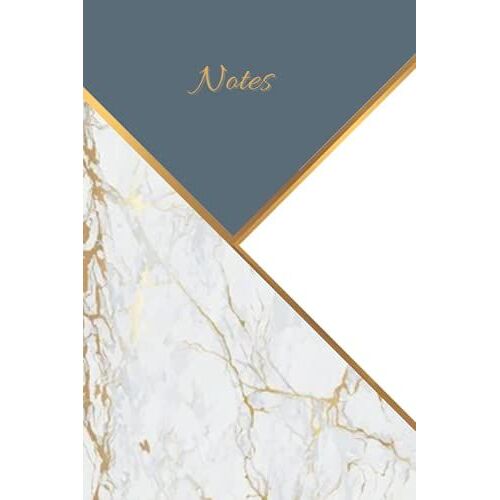 Marble Composition Notebook: Ruled Journal Pages | Pretty White Gold Marble: Back To School Gift, College Essentials For Girls Boys Kids Teens Students | 6 X 9 Inches | 120 Cream Pages