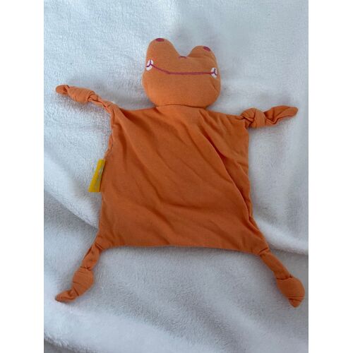 Doudou Peluche Orange Grenouille 