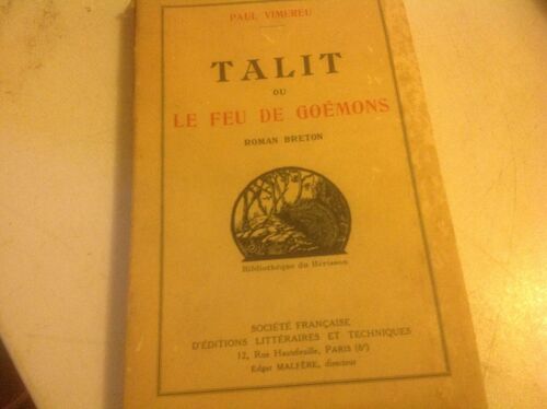 Talit Ou Le Feu De Goémons