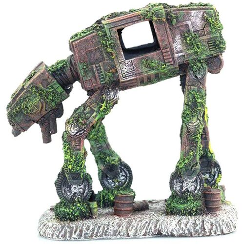 Décoration D'aquarium En Résine En Forme De Chien Robot, Aménagement Paysager D'aquarium