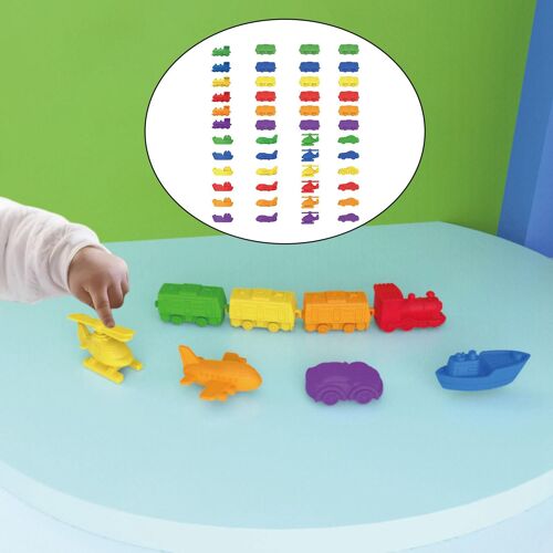 Jeu Assorti Arc-En-Ciel, Jouet Éducatif Pour L'Éveil, Coordination ¿Il-Main Pour Enfants
