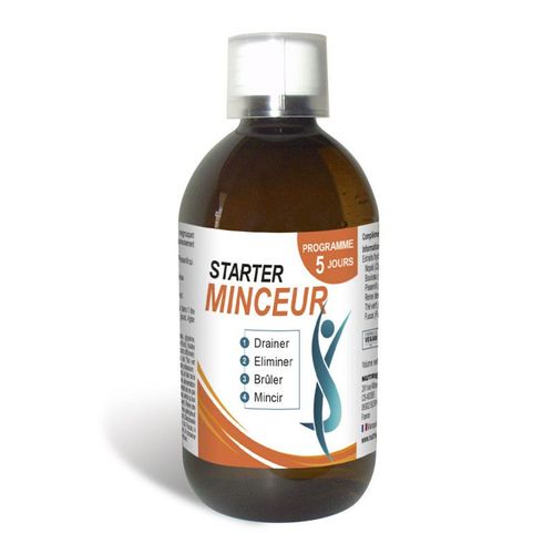 Starter Minceur - Active L'élimination Et L'amincissement - Détoxifie L'organisme - 13 Extraits De Plantes - Cure 5 Jours - Flacon 250ml 