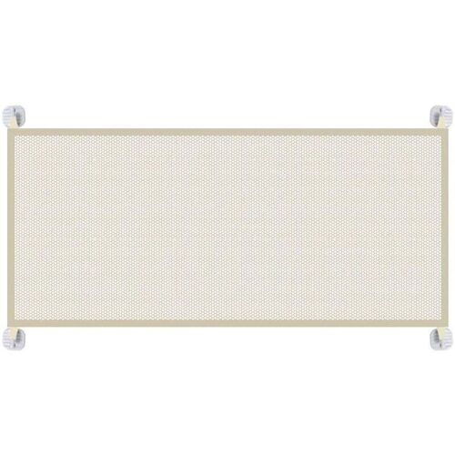 Barrière De Sécurité En Maille Pour Chien, Barrière De Sécurité Portable Et Pliante Pour Bébé, Pour Porte D'entrée Large De 43.3 Pouces, Beige