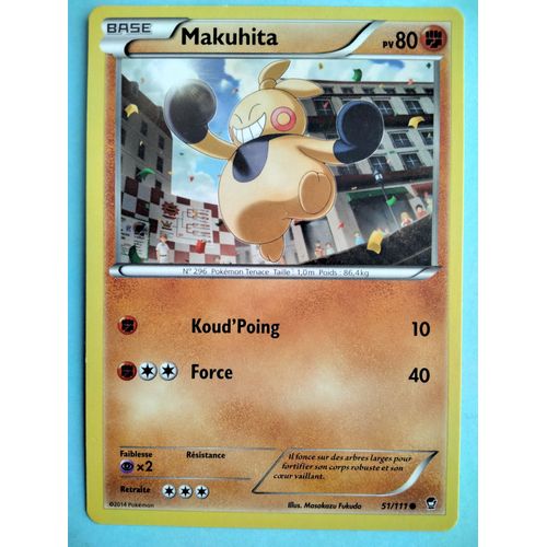 Carte Pokémon N° 296 Makuhita