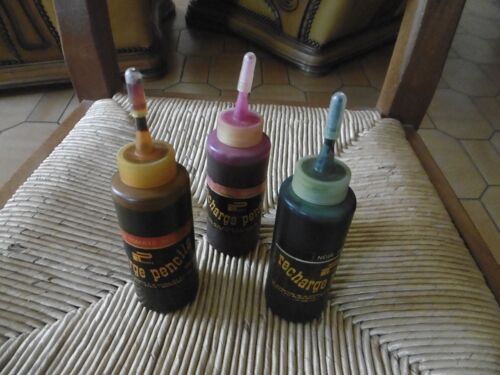 Flacon 100ml Recharges Pencils Playjeux Lot De 3 Couleurs Differentes