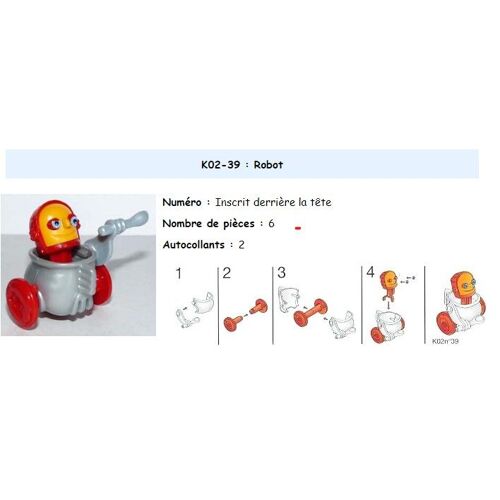 Figurines Kinder K02-39 Robot
