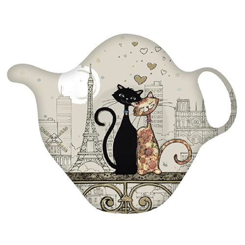 Soucoupe Pour Sachet De Thé Chats Amoureux