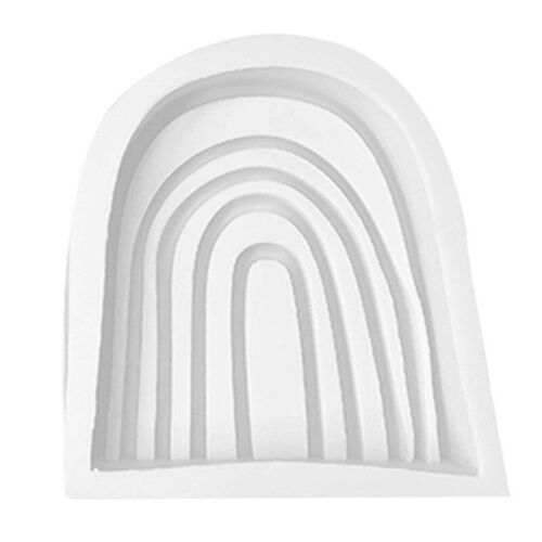 Moule À Bougie En Silicone Arqué Créatif, En Forme De Pont Arc-En-Ciel, Moule De Gypse D'aromathérapie, Ornement Distinctif, Fournitures De Fabrication