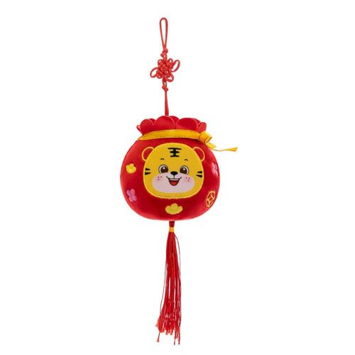 Peluche Tigre Du Nouvel An Chinois 2022, Pendentif Du Nouvel An Chinois 2022, Mascotte, Ornement Du Zodiaque Avec Ta Rouge