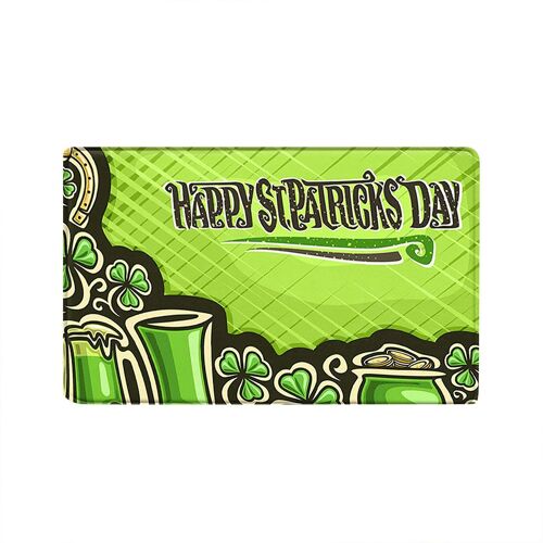 Tapis de bain vert de la saint-Patrick, paillasson de porte décoratif de maison irlandais, paillasson absorbant antidérapant, tapis de salle de bain Super doux