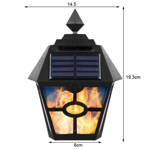 Applique Murale Led Solaire Imperméable En Forme De Flamme, Éclairage D'extérieur, Luminaire Décoratif D'intérieur, Idéal Pour Un Jardin, Une Cour Ou Une Rue, Livraison Directe