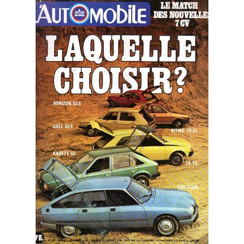 L'automobile N°401 Novembre 1979-Talbot-Vw-Fiat-Renault-Opel-Citroën-Lotus-Lancia-Ferrari-Leyland