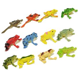 8/12pcs Tortue Grenouille Crabe Modèle Animal Petit Jouet Figurines Éducation Enfants Jouet - Type 12 Frogs