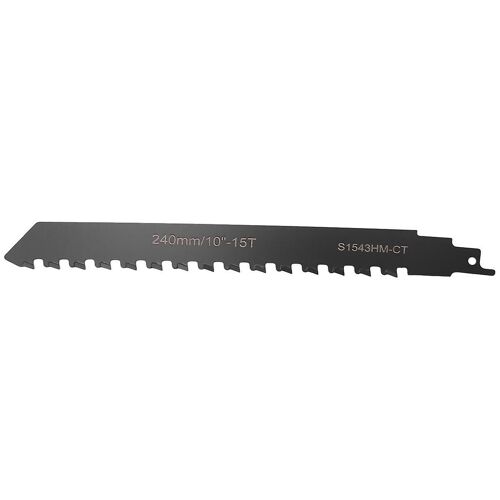 Lame de scie alternative carbure de tungstène pour couper le béton poreux, le fibrociment, la brique 240 mm / 9,45 pouces
