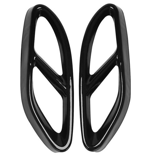 Qualité Supérieure Pour Glc C Eclass W205 Coupe W213 W176 W246 2016-17 Garniture De Couvercle D'échappement D'accessoire De Voiture 304 Acier (Noir)