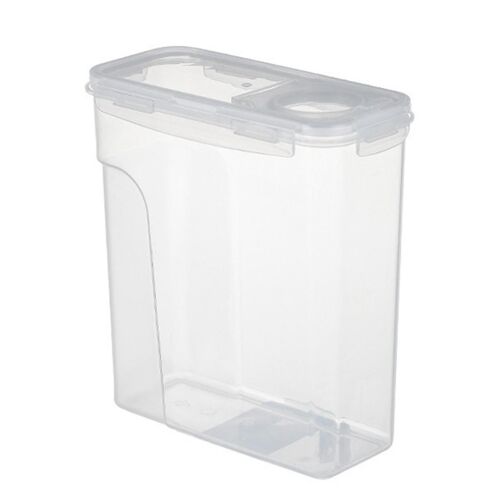 Conteneur De Stockage De Céréales De 4 Litres Étanche À L'humidité Seau De Riz Anti-Insectes Boîte De Stockage De Nourriture Réservoir Scellé Transparent, Blanc