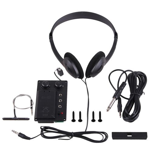 Violon Électrique Silent Eq Pickup Piezo Avec Casque Et Trou De Prise Jeu De Câbles