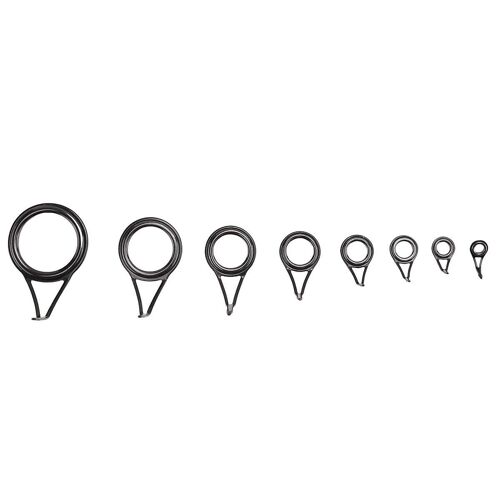 8 Pcs/Set Canne À Pêche Guides Pointe Poisson 5-18mm Dia Pôle Réparation Kit Ligne Anneaux Yeux Ensemble Anneaux Cadre