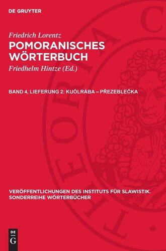 Pomoranisches Wörterbuch, Band 4, Lieferung 2, Kuólrába - P¿Ezeble¿Ka