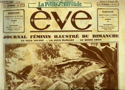 Eve N° 539 - Au Cameroun : Le Réveil D Une Race, Vestibules, La Mexicaine Par Titayna, Regards Vers L Inter Saison, La Folle Épreuve Par Jean Barasc, El Senor, Rien Que Pour Vous Par Claude Cézan