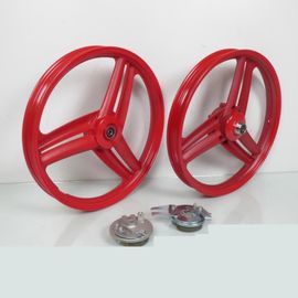 Jantes À Bâtons Rouge 17x1.6 Pouces Type Grimeca Pour Mobylette Peugeot 103