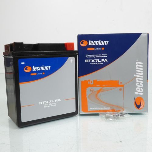 Batterie Sla Tecnium Pour Scooter Aprilia 125 Sr 1999 À 2003 Ytx7l-Bs / 12v 6ah Neuf