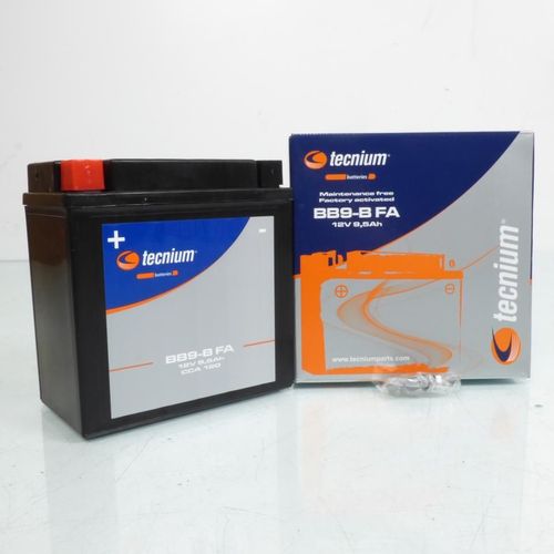 Batterie Sla Tecnium Pour Scooter Aprilia 125 Sr Motard 2012 À 2016 Yb9-B / 12v 9ah Neuf