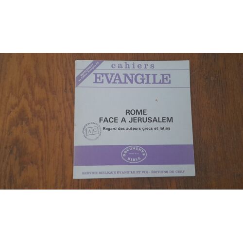 Cahiers Évangile /Supplément Au Cahier Evangile 42 - Rome Face A Jerusalem