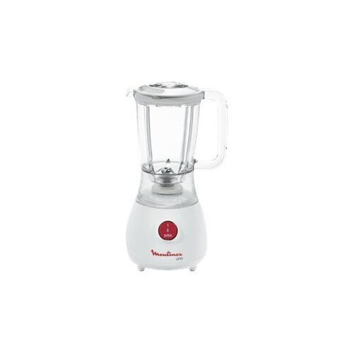 Moulinex Uno LM2201B1 - Bol mixeur blender - 1.25 litres - 350 Watt - blanc/rouge