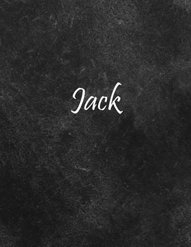 Jack: Personalized Name Notebook | Wide Ruled Paper Notebook Journal | For Teens Kids Students Girls| For Home School College | 8.5x11 Inch 160pages
