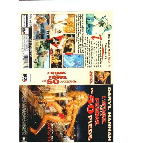 Jaquette Vhs L Attaque De La Femme De 50 Pieds Daryl Hannah