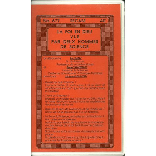 La Foi En Dieu Vue Par Deux Hommes De Science