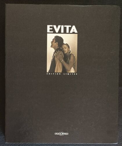 Evita (Eva Peron) (Avec Madonna / Antonio Banderas) ) - Rare Coffret Collector Édition Limitée - V.H.S. + Livre + Livre Photos Du Film - Alan Parker 1997 Film Office - Boutique Axonalix