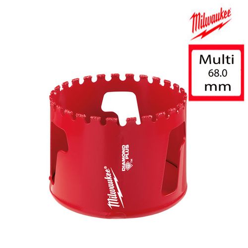 Scie cloche multi-matériaux Diamond Plus Milwaukee 68 mm 49565664