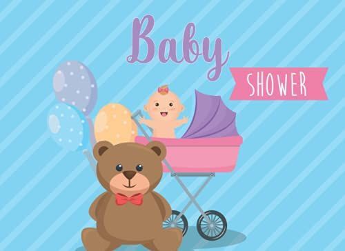Baby Shower Guest Book: Cute Teddy Bear Baby Shower Guestbook For Boys Or Girls With Advice And Wishes For Parents And Gift Tracker Log For Guests And Keepsake Pages