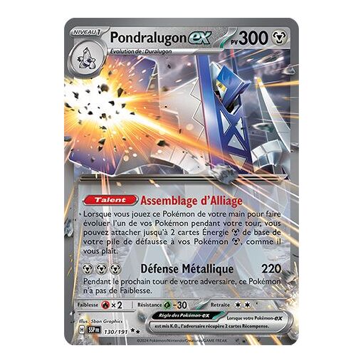 Foretress ex 005/193 Téracristal - Ultraboost X Écarlate et Violet 02 Évolutions à Paldea - Coffret de 10 Cartes Pokémon Françaises