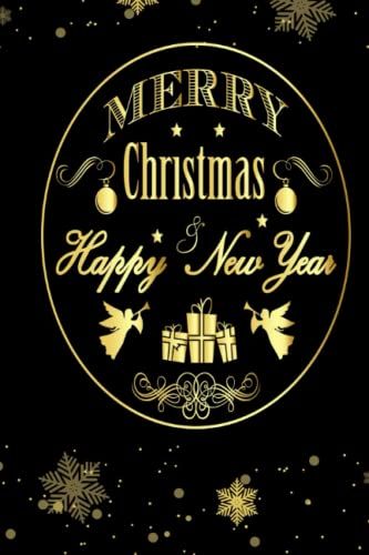 Merry Christmas Happy New Year 1.Pdf: Christmas Blank Lined Journal Notebook