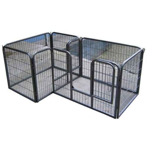 Bc-Elec - 5663-1590 Parc À Chiots, Chiens Et Autres Animaux, 7 Panneaux, Modulable