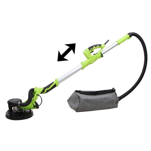 Varan Motors - ZL-225A Ponceuse à bras girafe téléscopique pour plâtre et plaque de plâtre, avec aspiration des poussières et sac