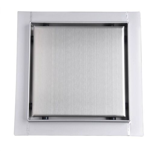 Bc-elec - Q01-15 Caniveau de douche en inox carré 15cm, sterfput de douche, hauteur ajustable 63-83mm Q01