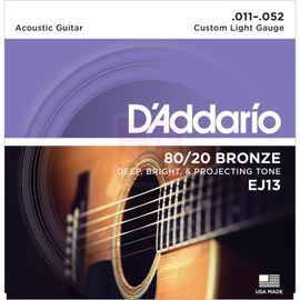 Daddario Ej13 Jeu De Cordes Pour Guitare Folk