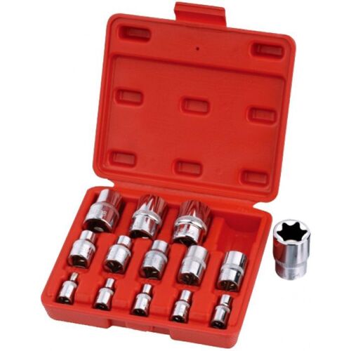 Varan Motors - VT13024 Coffret de 14 douilles Torx femelle E4 à E24