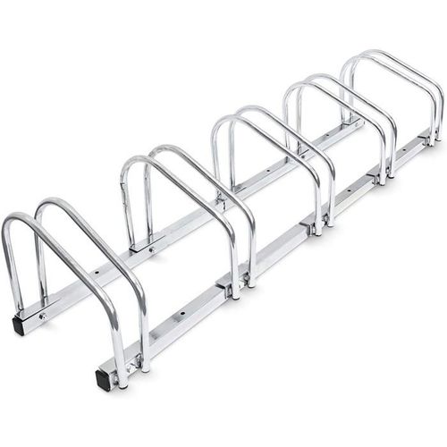 Bc-Elec - Bs400005 Rack À Vélos, Support De Rangement Bicyclette, Râtelier Vélo, Support Pour 5 Vélos, Au Sol Ou Mural