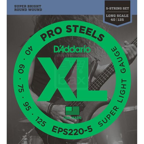 Daddario Eps220-5 Jeu De Cordes Pour Guitare Basse Électrique 5 Cordes