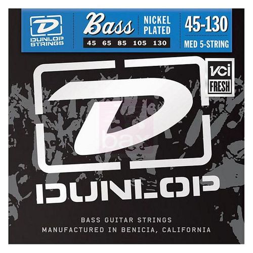 Dunlop Dbn45130 Cordes Guitare Basse 5 Cordes Medium