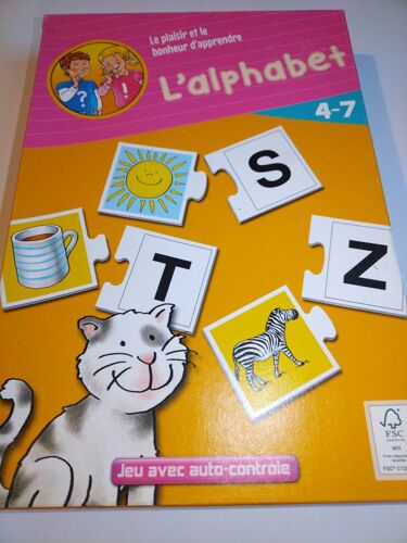 Jeu De Société L'alphabet, Jeu Avec Auto Contrôle 4 À 7 Ans