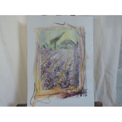 2 Oeuvres À L'acrylique Sur Papier - Signé - Art. Côtée Akoun