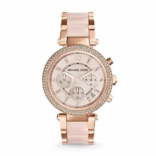 Michael Kors - Mk5896 - Montre Pour Femme Parker, Boitier De 39 Mm, Mouvement Chronographe, Bracelet En Acier Inoxydable