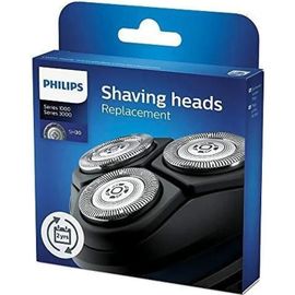 Têtes de rasoir Philips SH30/50 pour rasoirs Séries 1000 et 3000 - Lot de 3